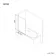 Geneva Fluted Effect Easy Clean 6mm Bath Screen - 800mm
