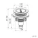 Detroit Brushed Brass Round Push Button for Cable Operated Concealed Cistern - Dia.48mm