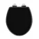 Alma Traditional Gloss Black Wooden Soft Close Seat