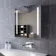 Emielia Illuminated LED Mirror Cabinet 600x600mm