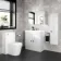 Gloss White Mirror Cabinet 800mm