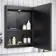 Mia Black Framed Illuminated LED Mirror Cabinet With BLUETOOTH Speaker 710x500mm
