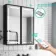 Mia Black Framed Illuminated LED Mirror Cabinet With BLUETOOTH Speaker & USB Port 710x600mm