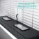 Mia Black Framed Illuminated LED Mirror Cabinet With BLUETOOTH Speaker & USB Port 710x1000mm