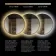 Delilah Black Framed Round Backlit llluminated LED Mirror 600mm