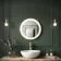 Delilah Brushed Brass Round Illuminated LED Mirror 500mm