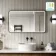 Mila Black Framed Illuminated LED Mirror 600x1000mm