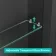 Aurora Matt Black Mirror Cabinet 600x450mm