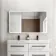 Aurora Matt Black Illuminated LED Mirror Cabinet With BLUETOOTH Speaker 700x1200mm