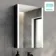 Selma Battery Powered Matt Black Illuminated LED Mirror Cabinet 700x500mm
