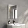 Selma Matt Black Illuminated LED Recessed Mirror Cabinet 600x450mm