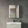 Selma Matt Black Illuminated LED Recessed Mirror Cabinet 600x450mm