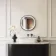 Delilah Battery Powered Black Framed Round Illuminated LED Mirror 500mm