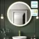 Delilah Battery Powered Brushed Brass Round Illuminated LED Mirror 800mm