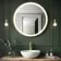 Delilah Battery Powered Brushed Brass Round Illuminated LED Mirror 800mm
