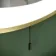 Delilah Battery Powered Brushed Brass Round Illuminated LED Mirror 800mm