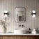 Mila Battery Powered Black Framed Illuminated LED Mirror 600x400mm