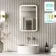 Mila Brushed Brass Battery Powered LED Mirror 600x400mm