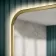 Mila Battery Powered Brushed Brass Backlit Illuminated LED Mirror 700x500mm