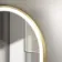 Maya Battery Powered Brushed Brass Arched LED Mirror 750x500mm
