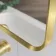Nina Brushed Brass Mirror 700x500mm