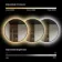 Paris Black Framed Round Backlit Illuminated LED Mirror 500mm