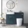 Harper & Elba Navy Blue Back To Wall Toilet Unit 600mm