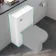 100% Waterproof - Harper Gloss White PVC Back To Wall Toilet Unit 500mm