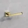 Isla Brushed Brass Square Toilet Roll Holder