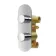 Ballina Premium Ceiling Chrome Round Thermostatic Shower Set - 300mm Head & Slider Shower