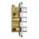Galway Premium Chrome Square Thermostatic Bath Filler Shower Set - 200mm Head & Slider Shower