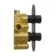 Ballina Premium Ceiling Matt Black Round Thermostatic Shower Set - 400mm Head
