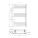 Barcelona Electric Matt Black Straight Heated Towel Rail 800x500mm