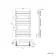 Santorini Electric Inky Blue Flat Panel Heated Towel Rail 800x450mm