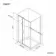 Hamburg Matt Black Easy Clean 8mm Sliding Shower Enclosure 1000x760mm - Easy Fix