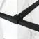 Munich Matt Black Grid 8mm Wet Room Shower Glass 900mm & 250mm Pivotal Return Panel