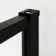 Munich Matt Black Grid 8mm Wet Room Shower Glass 900mm & 250mm Pivotal Return Panel