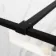 Munich Matt Black Grid 8mm Walk In Shower Enclosure 1100mm & 900mm Glass with Pivotal Return Panel