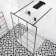 Munich Matt Black Grid 8mm Walk Through Wet Room Shower Glass Panel 1100mm