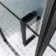 Toulon Matt Black Grid Easy Clean 6mm Pivot Shower Enclosure 1200x700mm