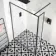 Munich Matt Black Framed 8mm Wet Room Shower Glass 1400mm & 250mm Return Panel