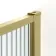 Munich Fluted Effect Brushed Brass 8mm Wet Room Shower Glass 1200mm & 250mm Pivotal Return Panel