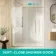 Prague Brushed Brass 8mm Sliding Shower Enclosure 1000x800mm