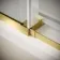 Prague Brushed Brass 8mm Sliding Shower Enclosure 1100x700mm