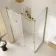 Prague Brushed Brass 8mm Sliding Shower Enclosure 1200x700mm