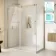 Prague Brushed Brass 8mm Sliding Shower Enclosure 1500x700mm