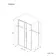 Lisbon Matt Black 8mm Sliding Shower Enclosure 1400x800mm