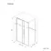 Lisbon Matt Black 8mm Sliding Shower Enclosure 1500x800mm