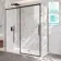 Lisbon Matt Black 8mm Sliding Shower Enclosure 1800x700mm