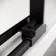 Lisbon Matt Black 8mm Sliding Shower Enclosure 1800x700mm